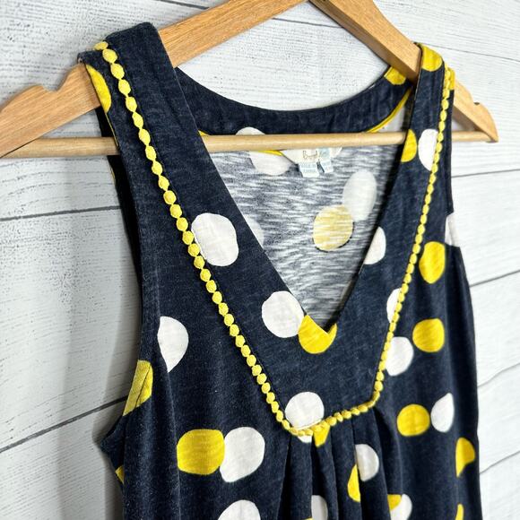 Boden Womens size 4 Tarifa Polka Dot Embroidered Sleeveless Shift Dress Blue - Picture 5 of 11